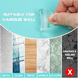 Vicloon 6Pcs Silicone Door Stopper Wall Protector Bumper Pads Transparent 1.57in view 6