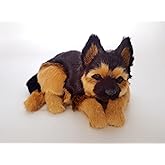 PawFection Pets German Shepherd Dog, Realistic, Lifelike Stuffed Interactive Nodding Pet Toy, Companion Pet Puppy with 100% Handcrafted Synthetic Fur