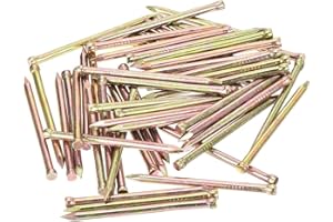 uxcell Finishing Nails Hand-Drive Hardware Carbon Steel Nails 38mm 1.5-inches 100pcs, Color Zinc