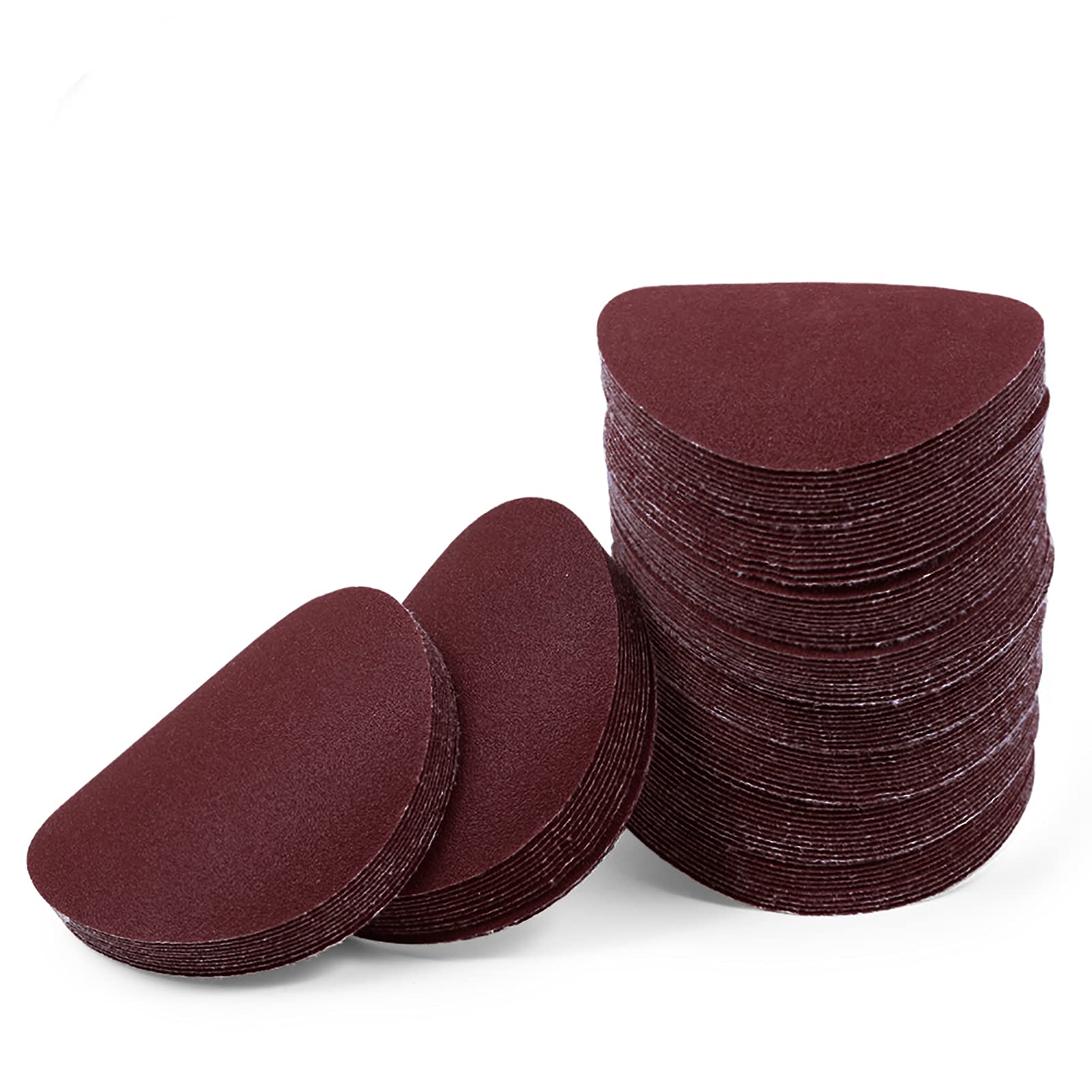 LEONTOOL Sanding Discs 3 Inch 180 Grit Hook and Loop Sandpaper 100Pcs Sanding Pad NO-Hole Aluminum Oxide Random Orbital Sander