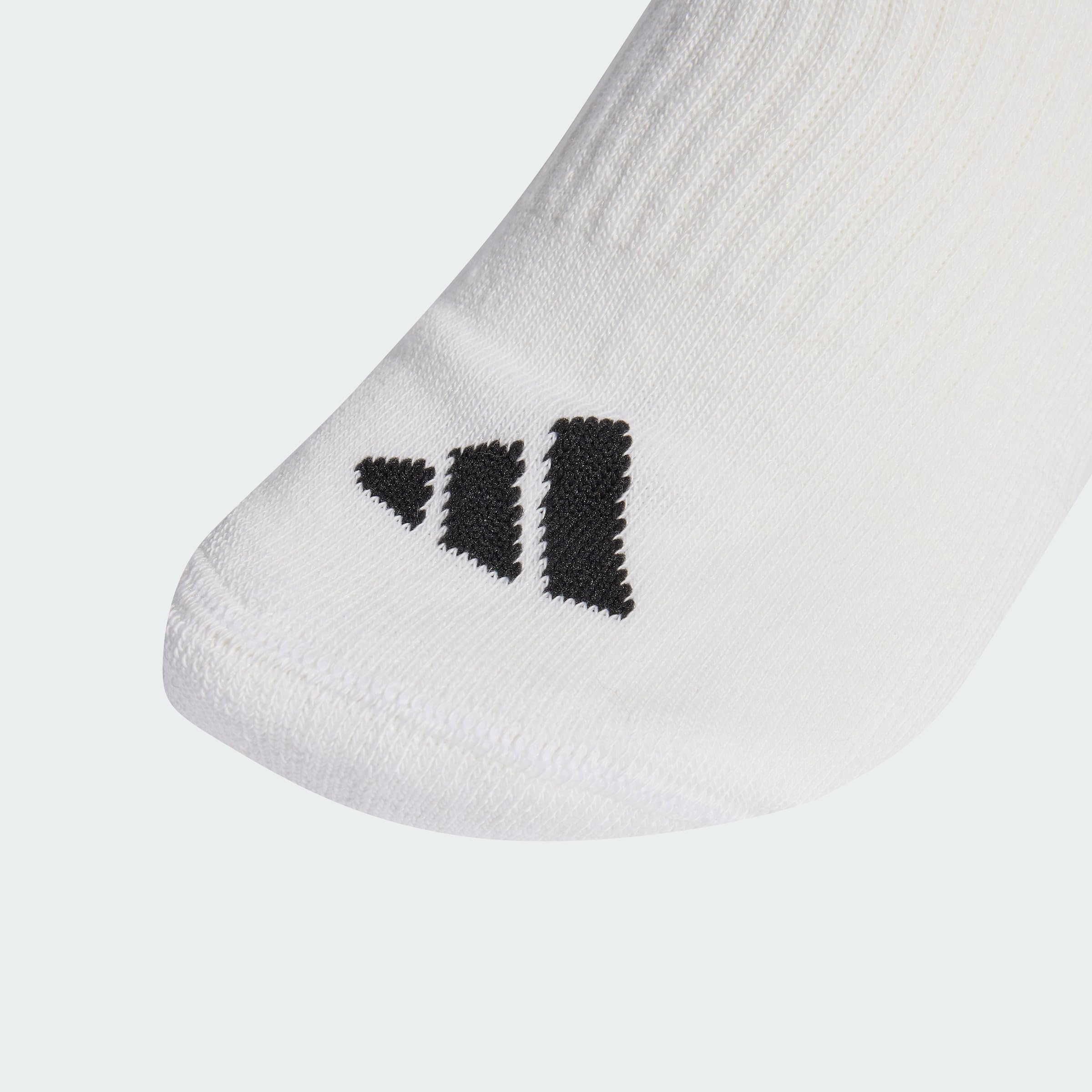 adidas Unisex 3 Stripes Essentials Cushioned Crew Socks 6 Pair Pack, white/black/black, 45-48 3