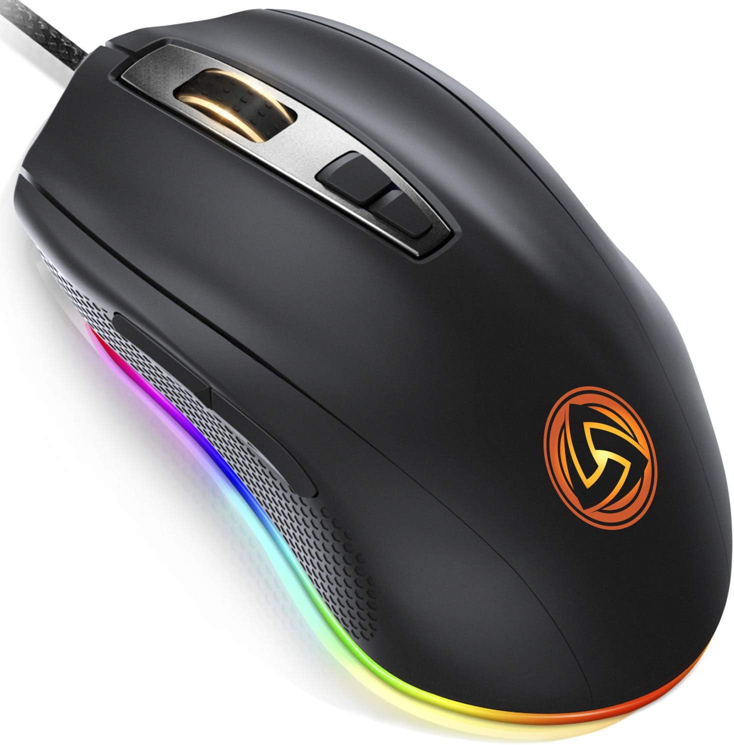 LUDOS FLAMMA Gaming Mouse RGB 10,000 DPI 7 Programmable Buttons Wired