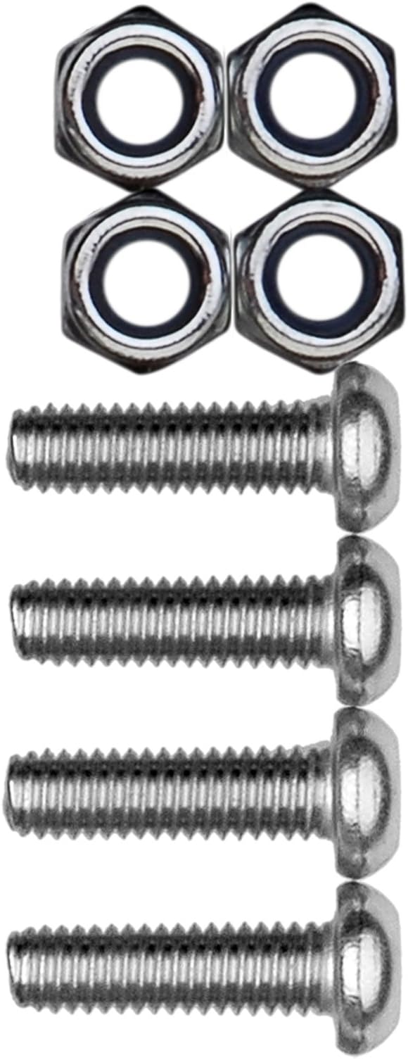 Cruiser Accessories 80330 License Plate Frame Fasteners, Metric-Steel