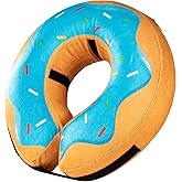 Grand Line Donut Inflatable Collar for Dogs and Cats, Soft Recovery Dog Cone After Surgery, Protective Pet Neck Cone for Small, Medium, Large Dogs, Not Block Vision (Blue, S)
