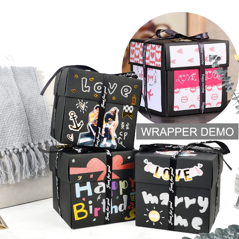 Caja de Regalo Creativo de explosión de álbum de Fotos Hecho a Mano