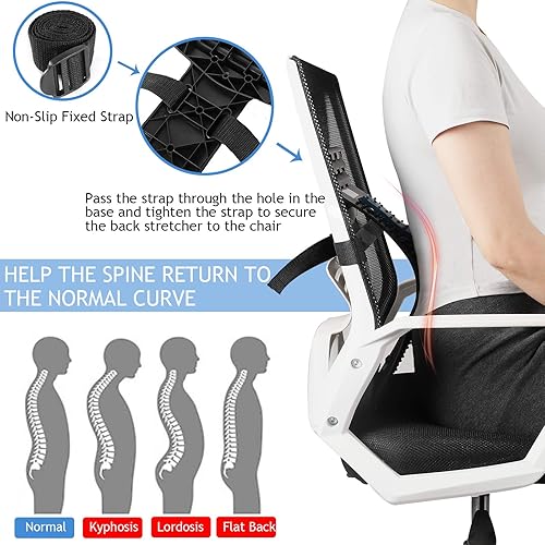 Back Stretcher, Kaiouli Spine Deck Lumbar Support for Back Pain
