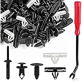 150PCS Jeep Wrangler Fender Clips, 5 in 1 Wrangler Grille Fastener Retainer | Push-Type Plastic Rivets, Compatible with 2007-2024 Jeep Wrangler JK JL &amp; 2005-2010 Grand Cherokee, Fender Bumper Clips