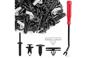 5 in 1 Wrangler Grille Fastener Retainer Clips, Xislet Push-Type Plastic Rivets Compatible with 2007-2024 Jeep Wrangler & 2005-2010 Grand Cherokee Fender Bumper Clips Replace 6503598-151PCS