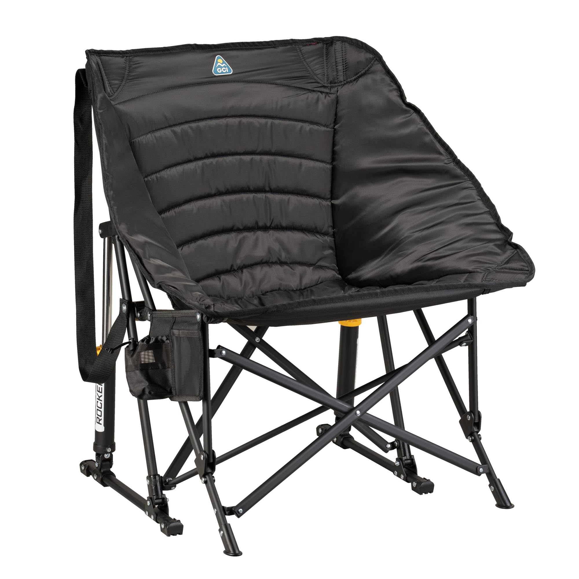 Photo 1 of **CHAIR IS BROKEN** GCI Outdoor Puff Rocker - Black