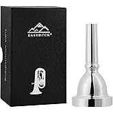 EASTROCK Standard Tuba Mouthpiece, Silver Plated Size U, Vacuum Packed | Tuba Mouthpiece, Silver-Plated Surface, Smooth Feel, Durable Design, Suitable for Students, Beginners and Players