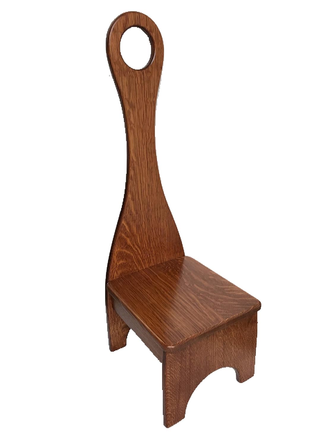 oak wood bench on Stools Solid Oak Wood Bench Step Stool Light Oak Stain Tall Handle Step Stool Office Products