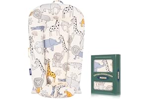 MEXXI Infant Lounger Baby Nest Replacement Cover | Hypoallergenic | Premium | [Fits Dockatot Deluxe+] (Cover Only) (Safari)