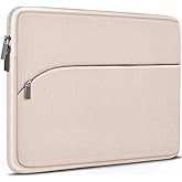 Laptop Sleeve 14 inch, Slim Portable Monitor Protective Cover with Front Pocket, Traveling Carrying Laptop Case Compatible for MacBook Air/Pro, HP, Dell, Lenovo, Acer, Light Pink
