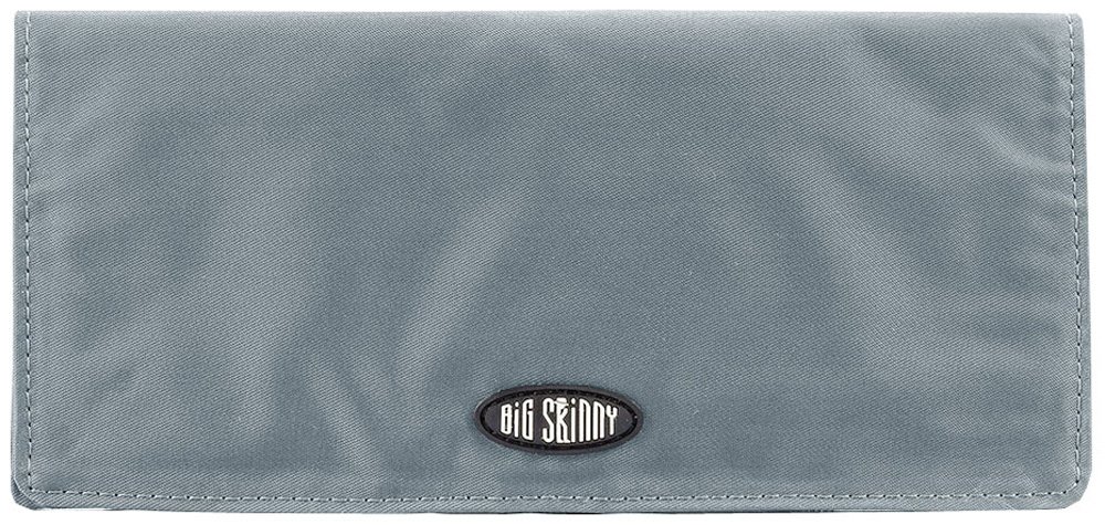 Big Skinny Women's Executive Bi-Fold Checkbook Slim Wallet, Holds Up to 40 Cards, Lightweight, Slim, Graphite — image 1