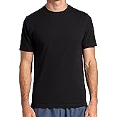 Gaiam Mens Zen Vent Short Sleeve Crewneck T-Shirt, Standard Fit, Stretch Midweight Material