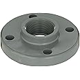 GF Piping Systems CPVC Pipe Fitting, Solid Flange, Schedule 80, Gray, 3" NPT Female