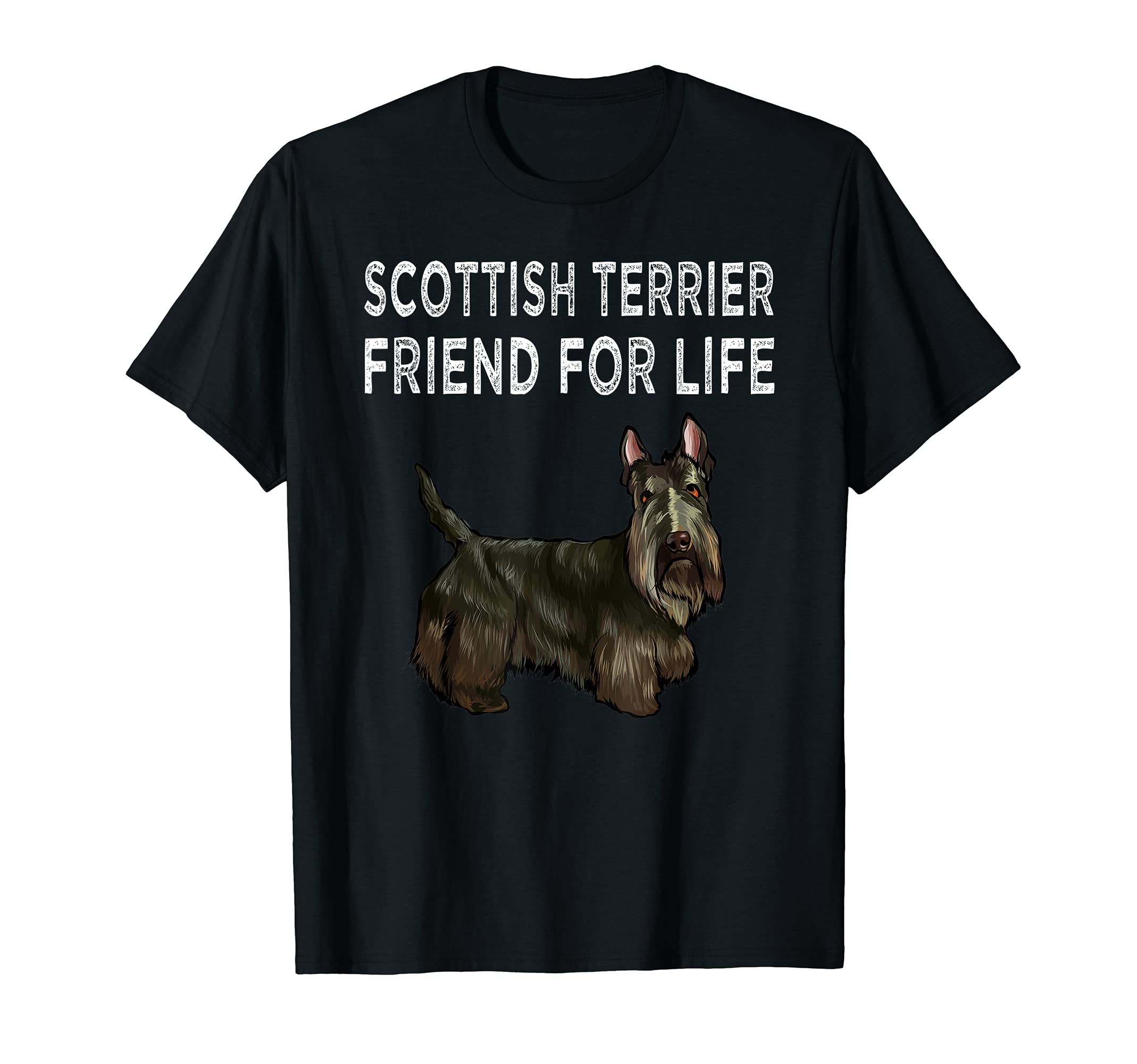 Scottish Terrier Friend For Life Dog Friendship T-Shirt