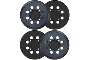 GNELLKOOR Sander Pad for Dewalt, 4 Pack 5" 8 Hole Hook and Loop Orbital Sander Pad Replacement for DeWalt DWE6421 6421K DWE6423 6423K DCW210B (4 Screw Holes Sanding Part for DeWalt DWE64233 & N329079)