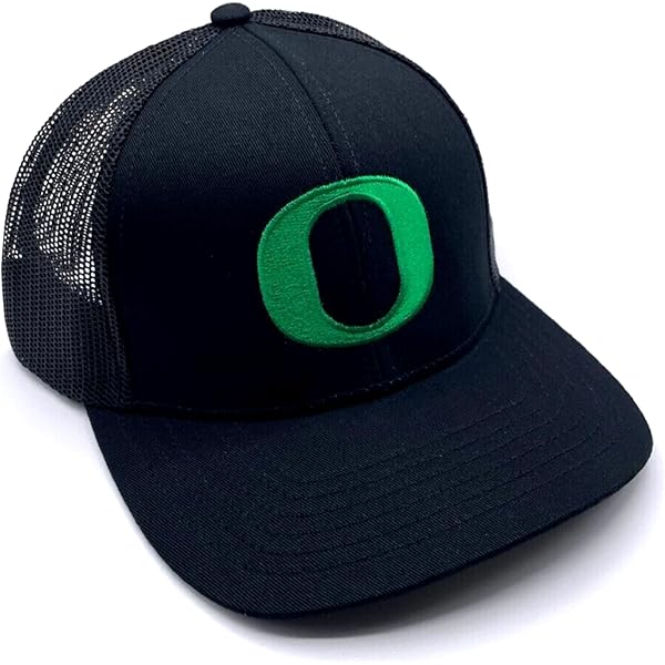 Structured Trucker Mesh Hat Custom Colors Letter O Initial