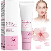Purifying Exfoliating Gel, Face Facial Exfoliator Cleanser, Gentle Face Scrub Exfoliating Gel Purifying for Facial & Body Deep Cleansing, Regulates Water & Oil Balance, Smoother & Softer 1.76 Fl Oz