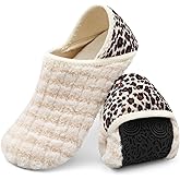 XIHALOOK House Slippers for Women Men Cozy Sock Shoes with Soft Rubber Sole Slip On for Indoor/Outdoor