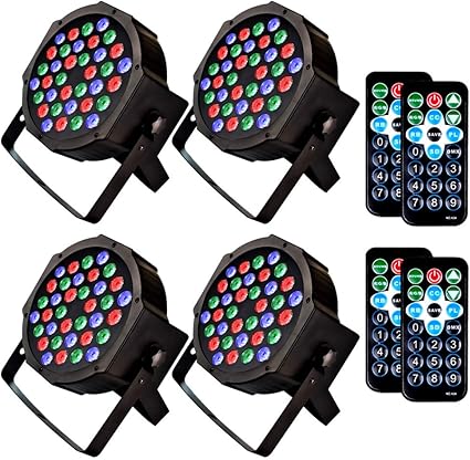 Amazon Com Par Lights Mfl 7x10w Rgbw Stage Dj Lighting Led Dmx