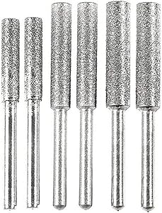 JONMON Burr Grinding Stone File - 6Pcs 3mm Shank 5/32