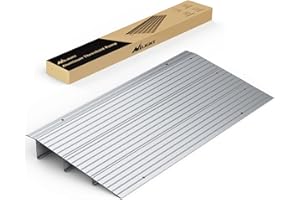 Nilight Door Threshold Ramp, 3" Rise Portable Aluminum Wheelchair Door Entry Ramps for Doorways Stairs Home Steps