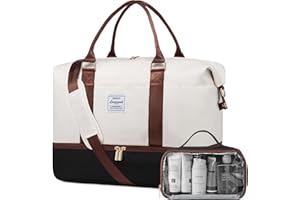 LOVEVOOK Travel Bag Weekender Bags for Women, Carry on Overnight Bag with Shoe Compartment,Duffle Bag with Laptop Pocket,Hospital Bag for Labor Delivery,Gym Tote Bag with Toiletry Bag