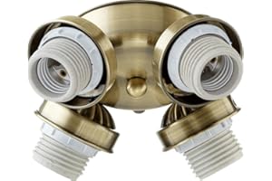 Quorum International 4-LT Flush FIt Light Kit - Antique Brass - 2401-804
