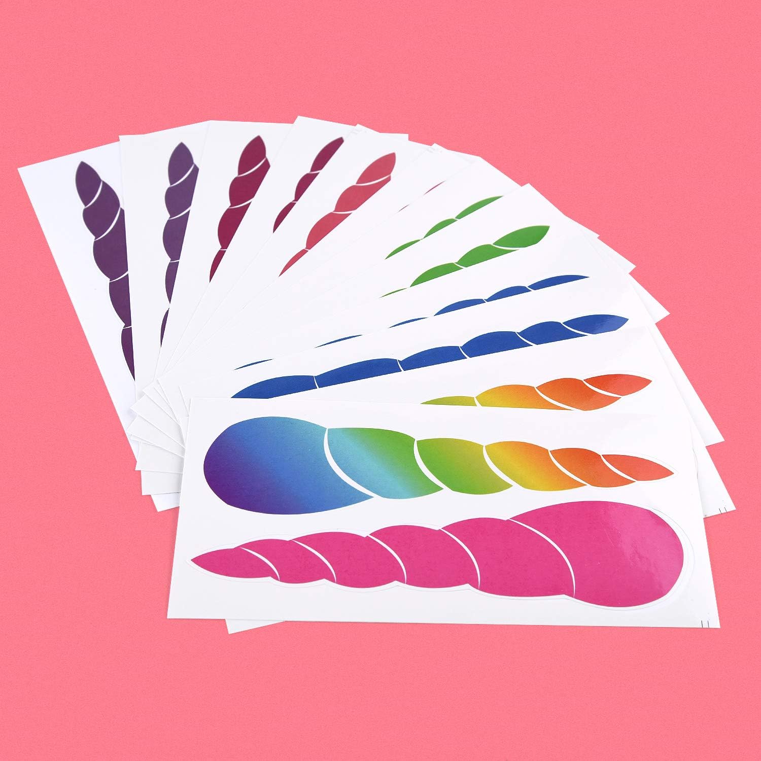 FEPITO Birthday Party Game for Kids Pin The Horn on Unicorn-game Poster with 24 Horn Stickers Pin The Tail Game for Girl Unicorn-Birthday Rainbow Party Favors Supplies Wall Home Room Decorations - Image 4