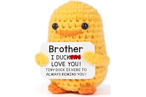 MBL Gifts for Brother Birthday from Sister - Funny Small Cute Cool Crochet Duck Valentine's Day Graduation Christmas Stocking Stuffers Easter Gifts for Big Little Bro in Law from Sisters Brother