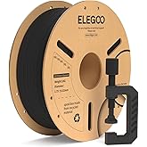 ELEGOO Carbon Fiber PLA Filament 1.75mm Black 1KG, PLA-CF Strong 3D Printer Filament Dimensional Accuracy +/- 0.02mm, 1kg Cardboard Spool(2.2lbs) Fits for Most FDM 3D Printers