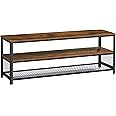 VASAGLE TV Stand, Bench, Console for up to 60 Inch Televisions, Coffee Table, Rustic Brown ULTV50BX