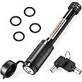 JUSTTOP Trailer Hitch Receiver Pin Lock,5/8" Pin Trailer Lock for Class III IV 2" Receiver,Tow Hitch Pin Lock with 4 Anti-Rat