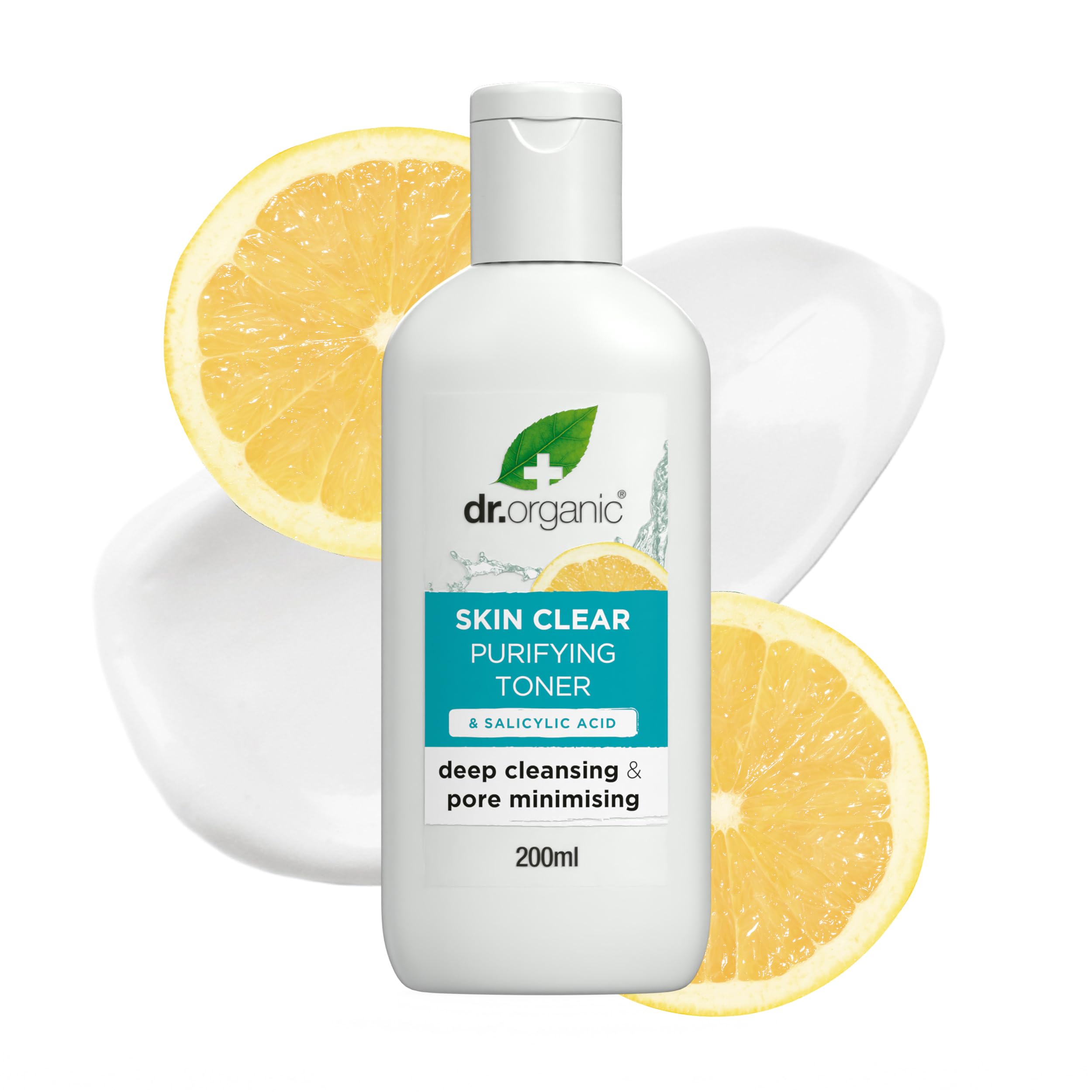 Dr Organic - Skin Clear 5-in-1 Toner - Women's & Men's Skincare - Oil & Blemish Control, Pore Reducing & Clearer Skin - Vegan, Cruelty, Paraben & SLS Free - 200ml - 1 Pack