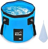 FALEIZHI 12L Folding Water Bucket Blue Lightweight Portable Collapsible
