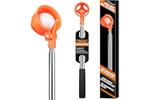 BIRDIEBLAST Golf Ball Retriever, 9Ft/12Ft/17Ft/20Ft Professional Stainless Steel Golf Ball Retriever, Telescopic Golf Ball Retriever for Water