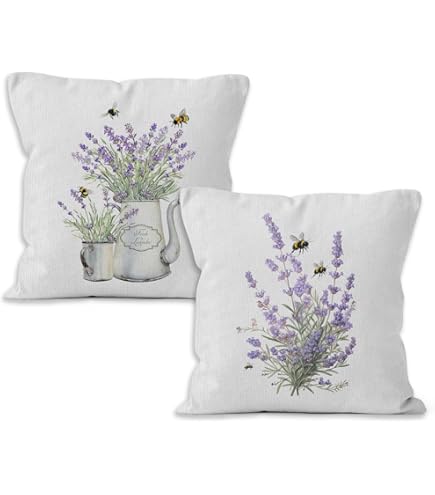 Lilac Dandelion Throw Pillow Cover - 12x20 Inch Decorative Boudoir Cushion Case
