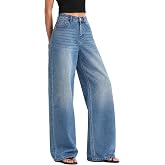 EMMIOL Baggy Jeans for Women High Waisted Womens Wide Leg Jeans Plus Size | Y2K Boyfriends Denim Pants, Casual Loose Wide Leg