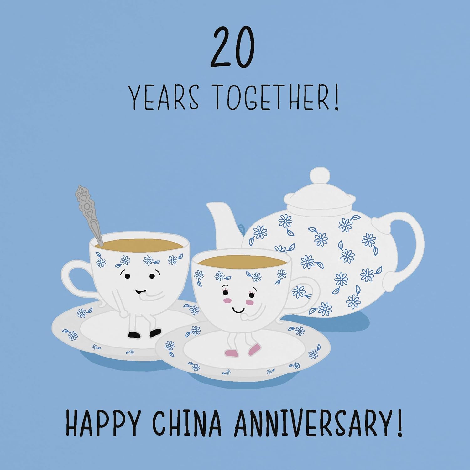 20th Wedding Anniversary Card China Anniversary Iconic Collection Amazon Co Uk Office Products