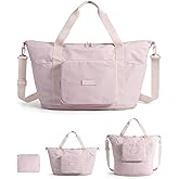 BAGSMART Foldable Travel Bag, 37L Duffle Bag for Travel, Expendable Carry on Weekender Duffel, Lightweight Personal Item Bag