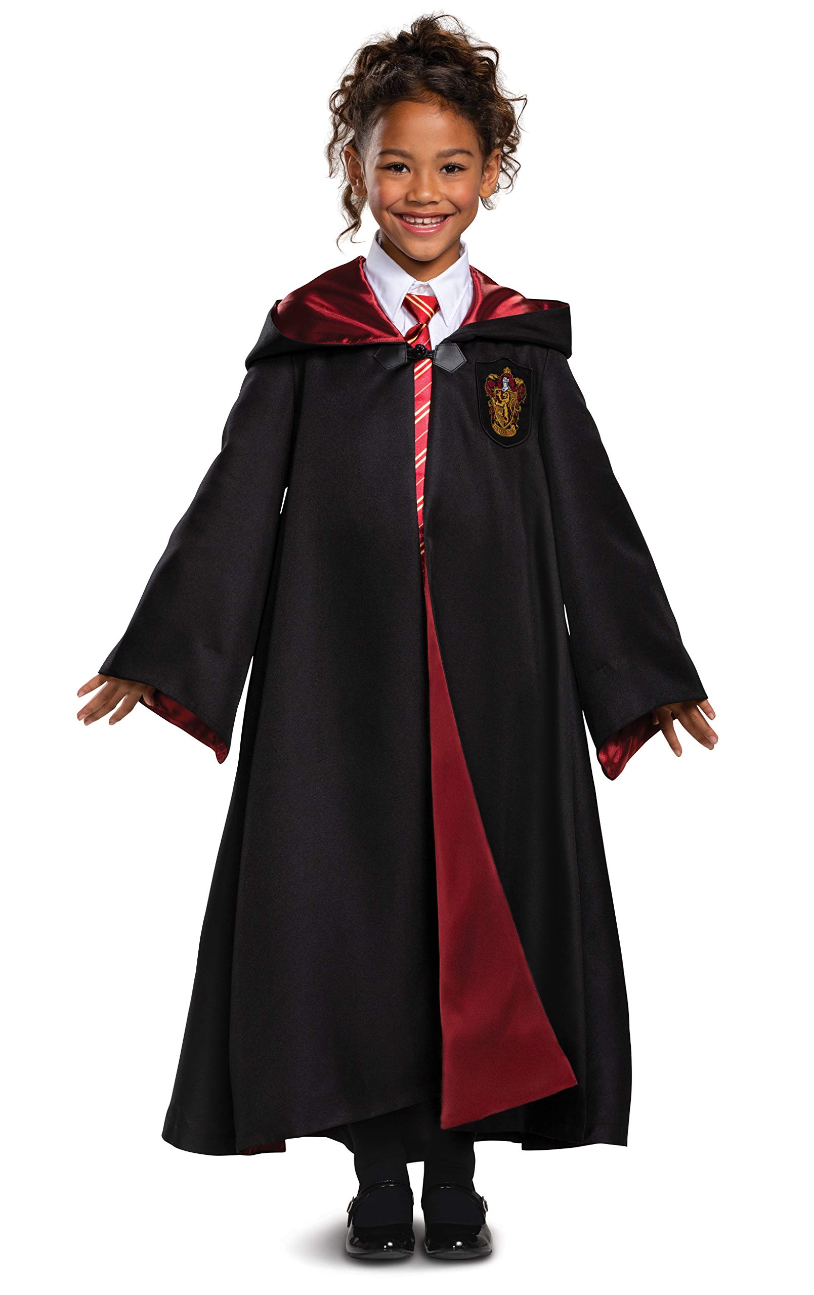 Photo 1 of Harry Potter Gryffindor Robe Prestige Children's Costume Accessory, Black & Red, Kids Size Large (10-12)