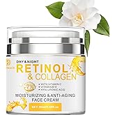 Rosemage Collagen Face Cream with Retinol, Hyaluronic Acid Day and Night Moisturizer, Anti-aging Formula for All Skin Types, 1.69 Fl Oz