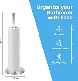 Blue Canyon Stainless Steel Toilet Roll Holder Spike Free Standing view 3