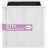211+ Filter Replacement Compatible with Blue Pure 211+ Air Purifier Series, 2 Stage Filtration System of H13 True HEPA Filters & Activated Carbon Filter, 1 Pack