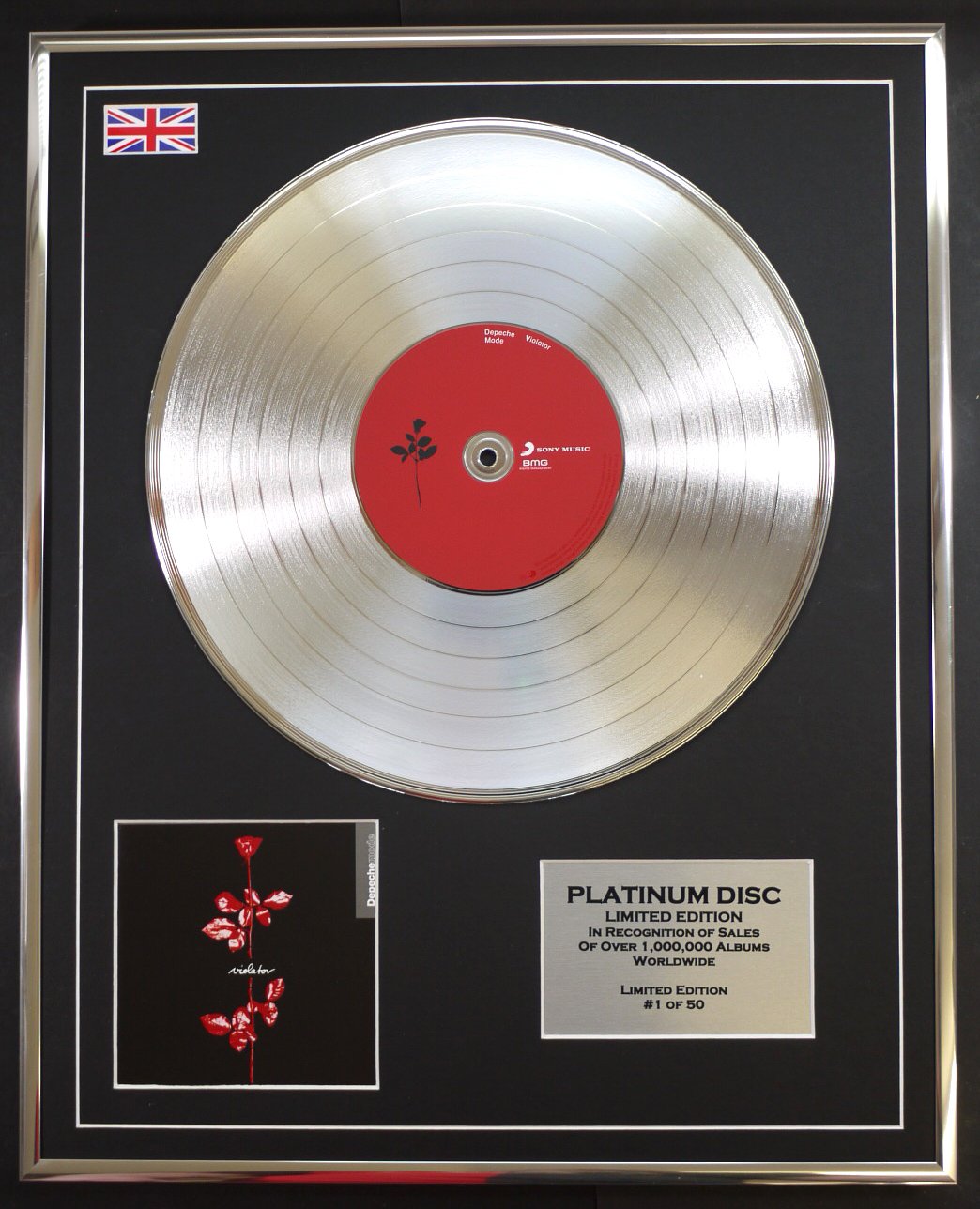 DEPECHE MODE/LTD EDITION CD PLATINUM DISC/VIOLATOR