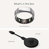 Oura Gen3 Heritage Smart Ring Silver Size 11 Sleep Heart Rate Fitness view 8