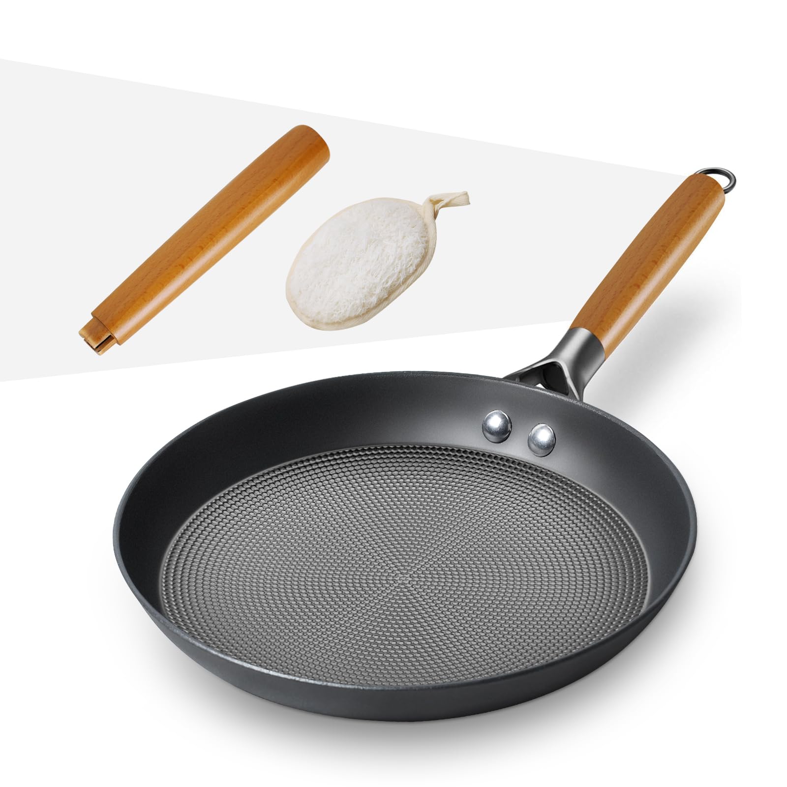 Letschef Non Stick Frying Pans 10inch Cast Iron