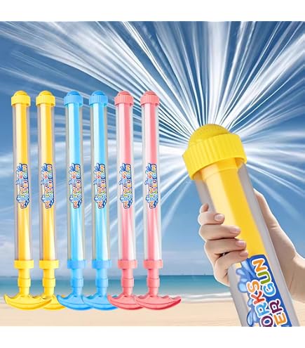 Water Spray Gun 4-Pack Firework S - Romantic Pull-Out Sprinkler Toys For Pool & Beach Parties Summer Outdoor Spray Games